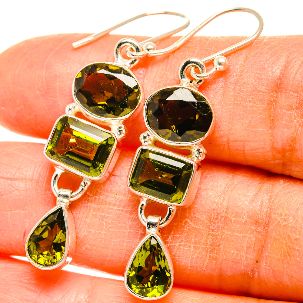 Peridot Earrings handcrafted by Anasilvercos - EARR426686