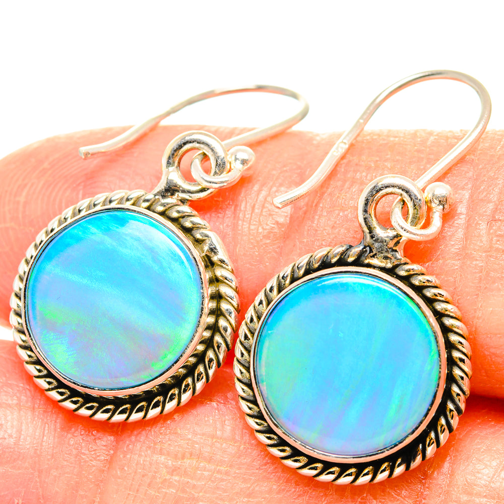 Aura Opal Earrings handcrafted by Anasilvercos - EARR426689