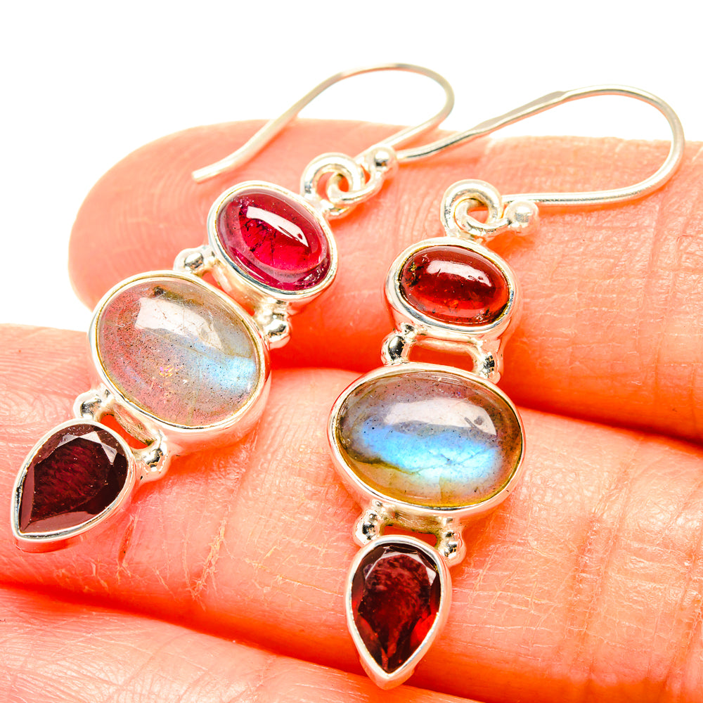 Labradorite Earrings handcrafted by Anasilvercos - EARR426691