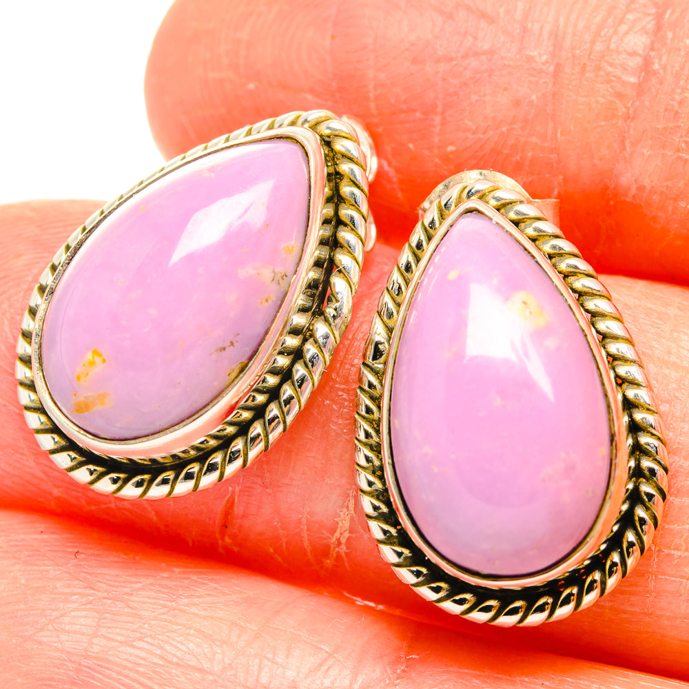 Phosphosiderite Earrings handcrafted by Anasilvercos - EARR426696