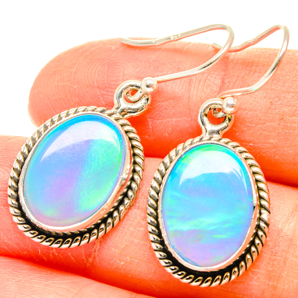 Aura Opal Earrings handcrafted by Anasilvercos - EARR426699