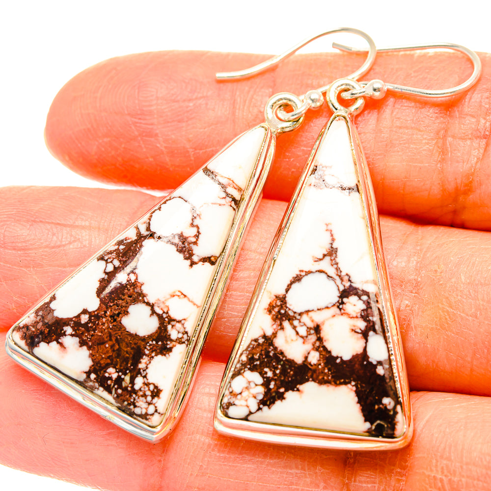 Wild Horse Jasper Earrings handcrafted by Anasilvercos - EARR426716