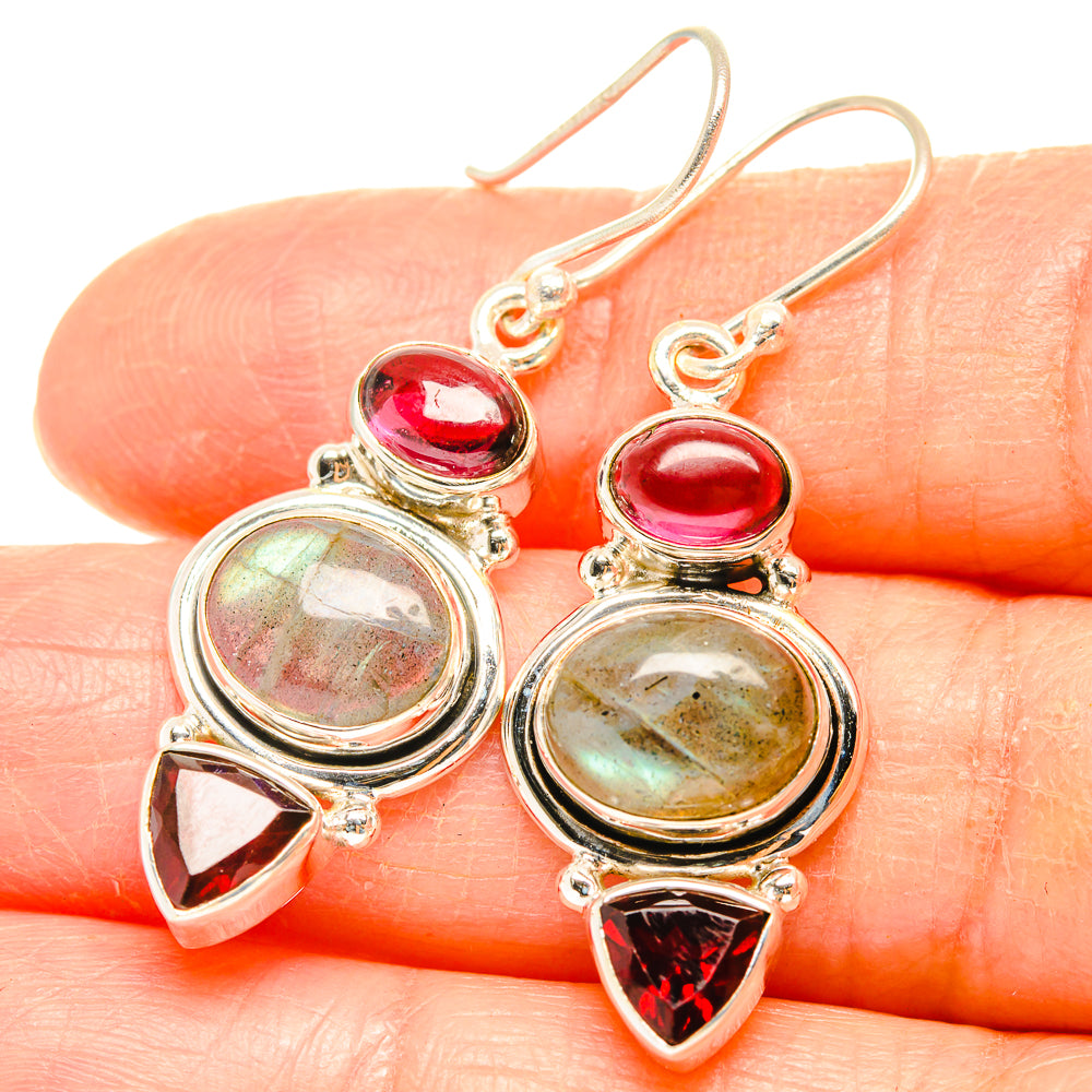 Labradorite Earrings handcrafted by Anasilvercos - EARR426725