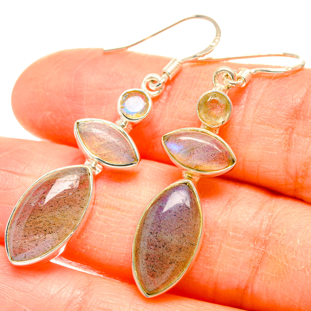 Labradorite Earrings handcrafted by Anasilvercos - EARR426733