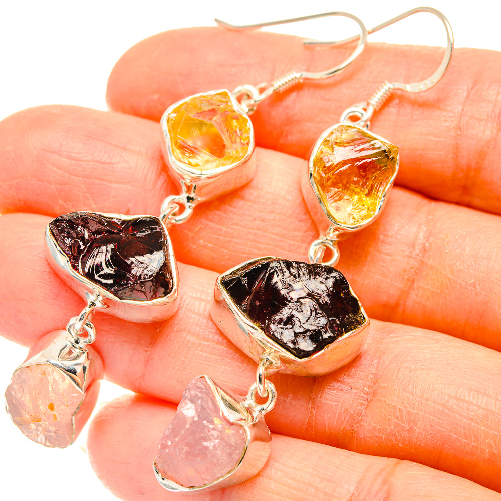 Garnet Earrings handcrafted by Anasilvercos - EARR426736