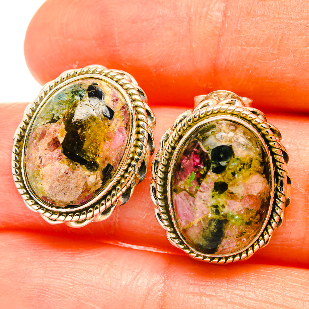 Tourmaline Earrings handcrafted by Anasilvercos - EARR426747