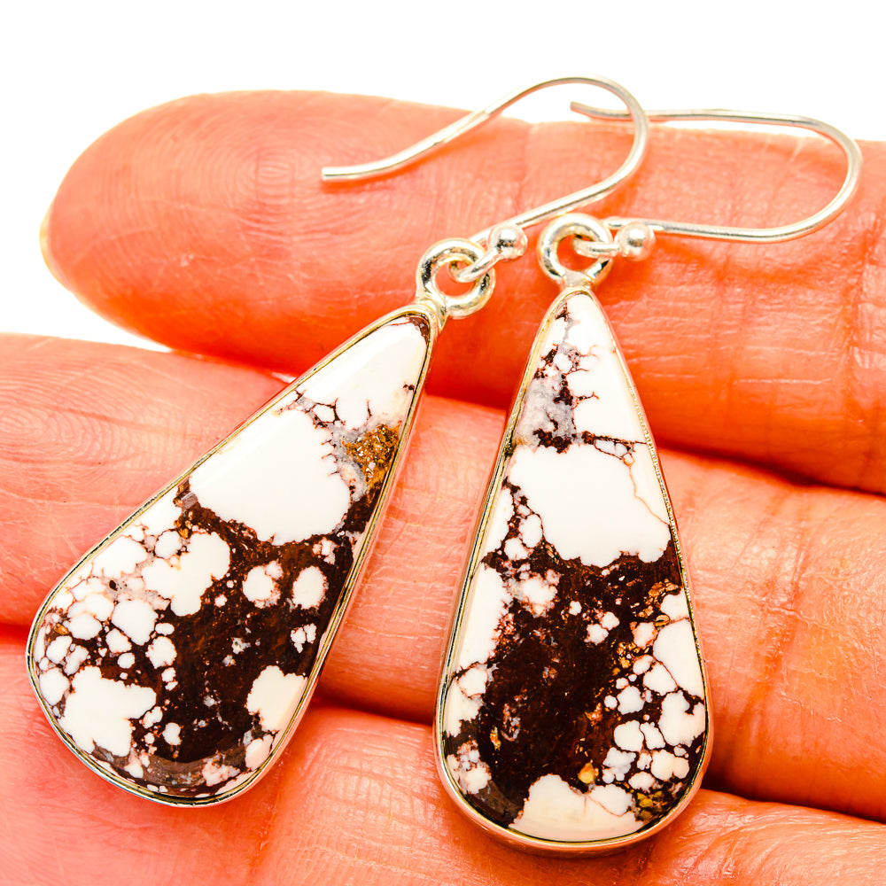 Wild Horse Jasper Earrings handcrafted by Anasilvercos - EARR426748
