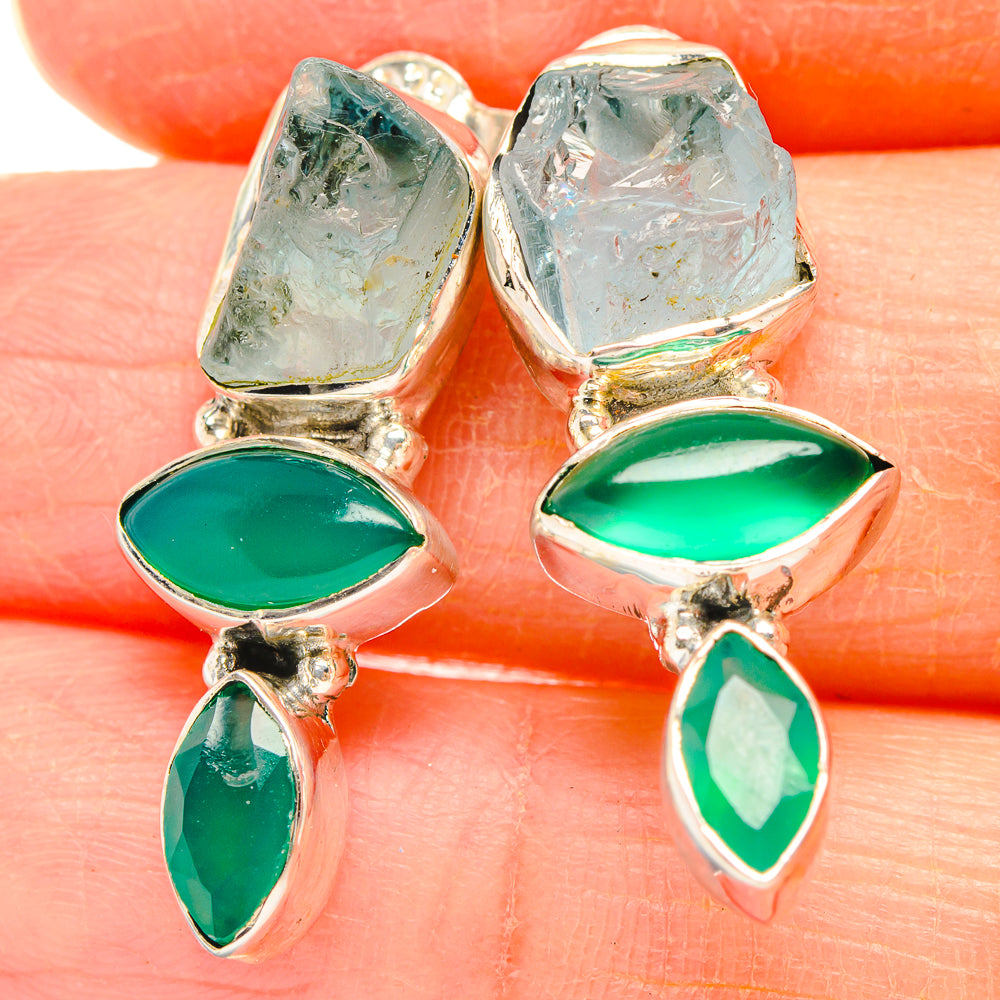 Aquamarine Earrings handcrafted by Anasilvercos - EARR426749