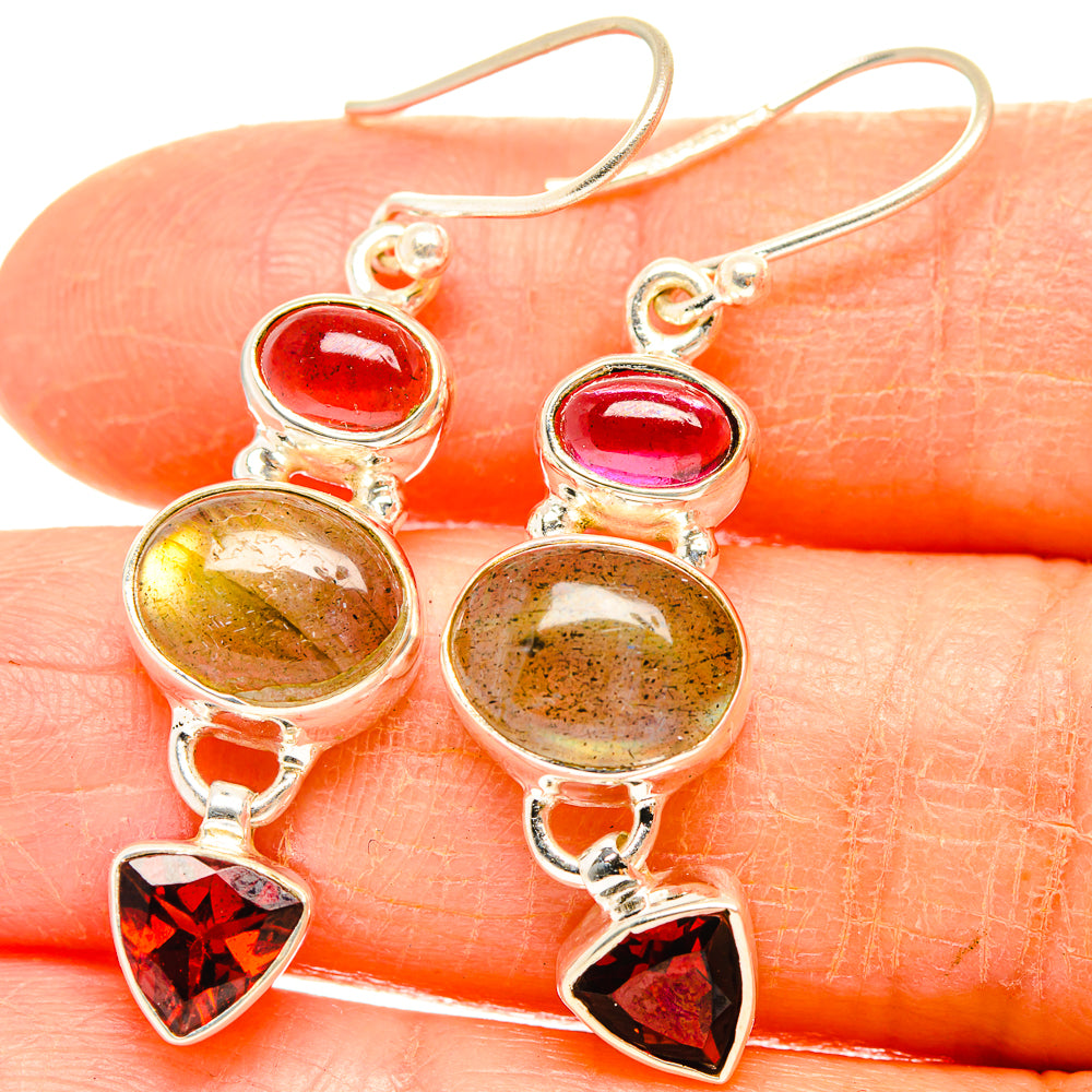 Labradorite Earrings handcrafted by Anasilvercos - EARR426770
