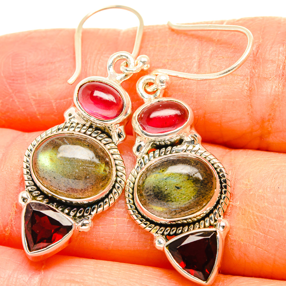 Labradorite Earrings handcrafted by Anasilvercos - EARR426771