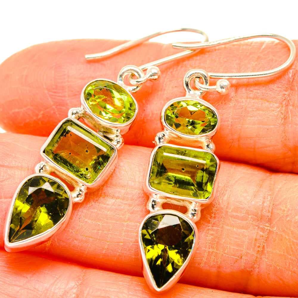 Peridot Earrings handcrafted by Anasilvercos - EARR426772