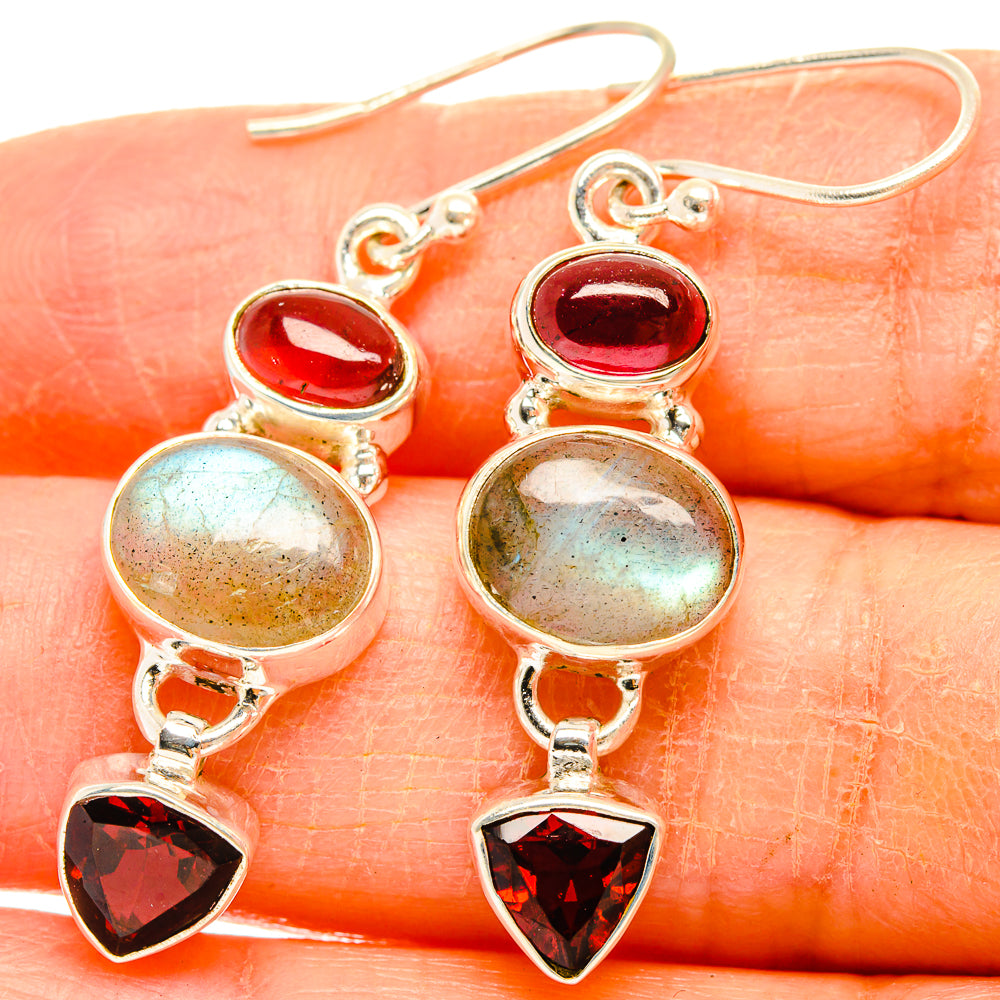 Labradorite Earrings handcrafted by Anasilvercos - EARR426774