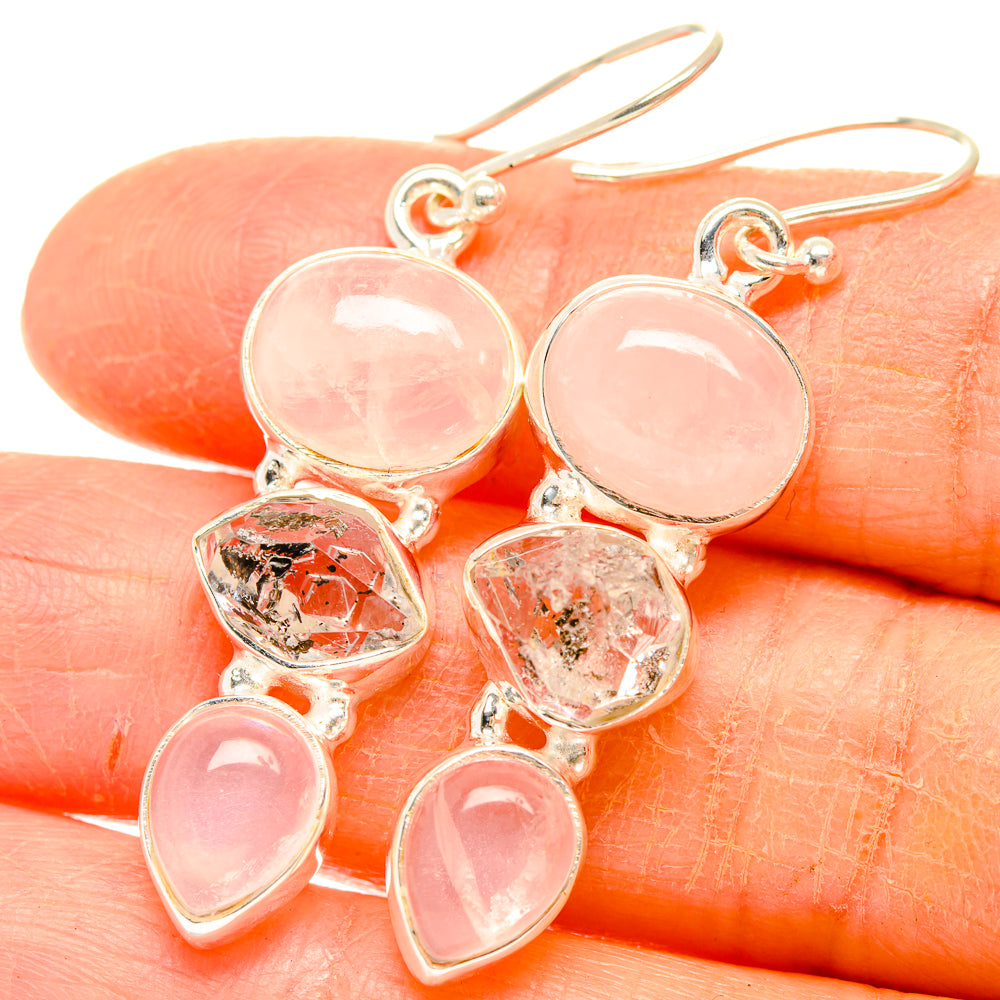 Rainbow Moonstone Earrings handcrafted by Anasilvercos - EARR426775