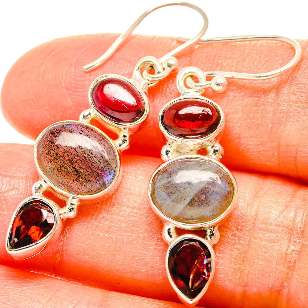 Labradorite Earrings handcrafted by Anasilvercos - EARR426789