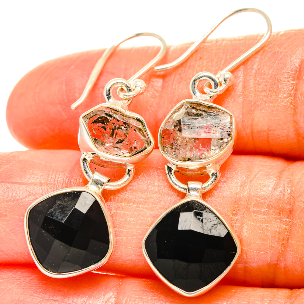 Black Onyx Earrings handcrafted by Anasilvercos - EARR426796