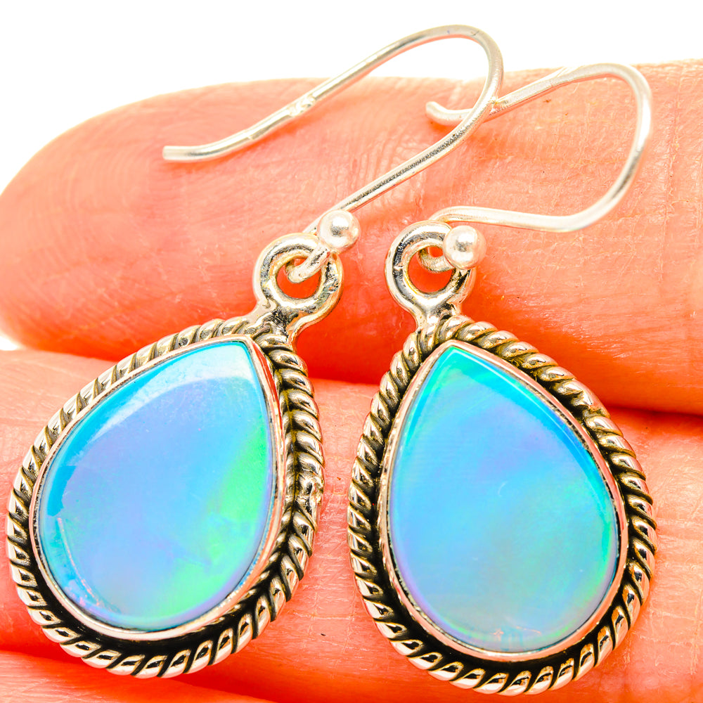 Aura Opal Earrings handcrafted by Anasilvercos - EARR426806