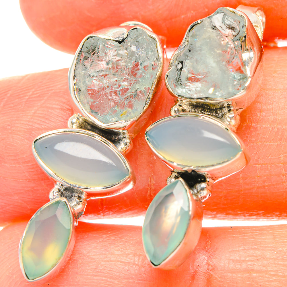 Aquamarine Earrings handcrafted by Anasilvercos - EARR426808
