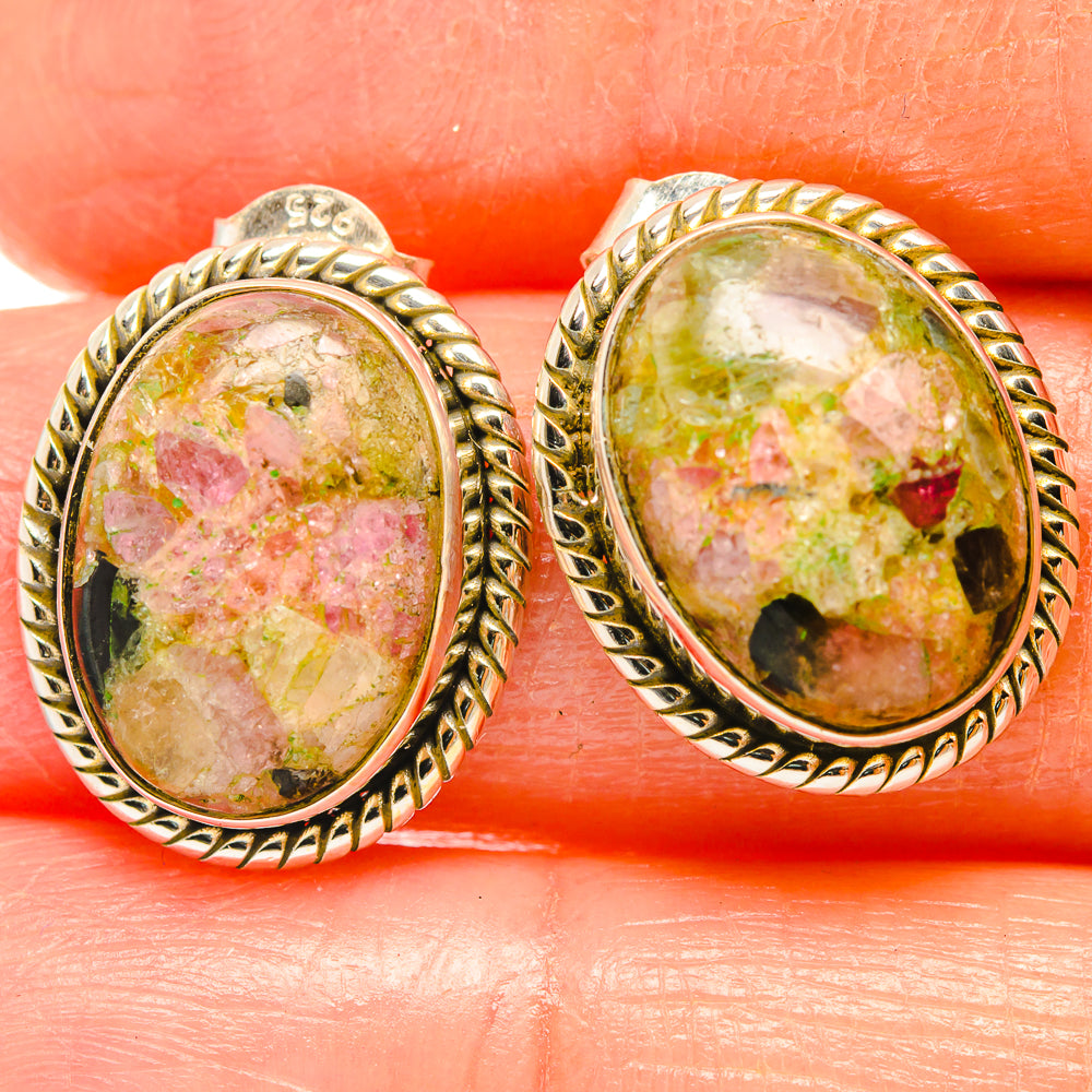 Tourmaline Earrings handcrafted by Anasilvercos - EARR426817