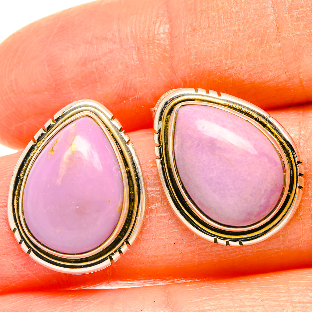 Phosphosiderite Earrings handcrafted by Anasilvercos - EARR426824