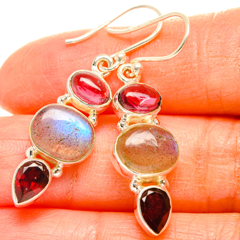 Labradorite Earrings handcrafted by Anasilvercos - EARR426840