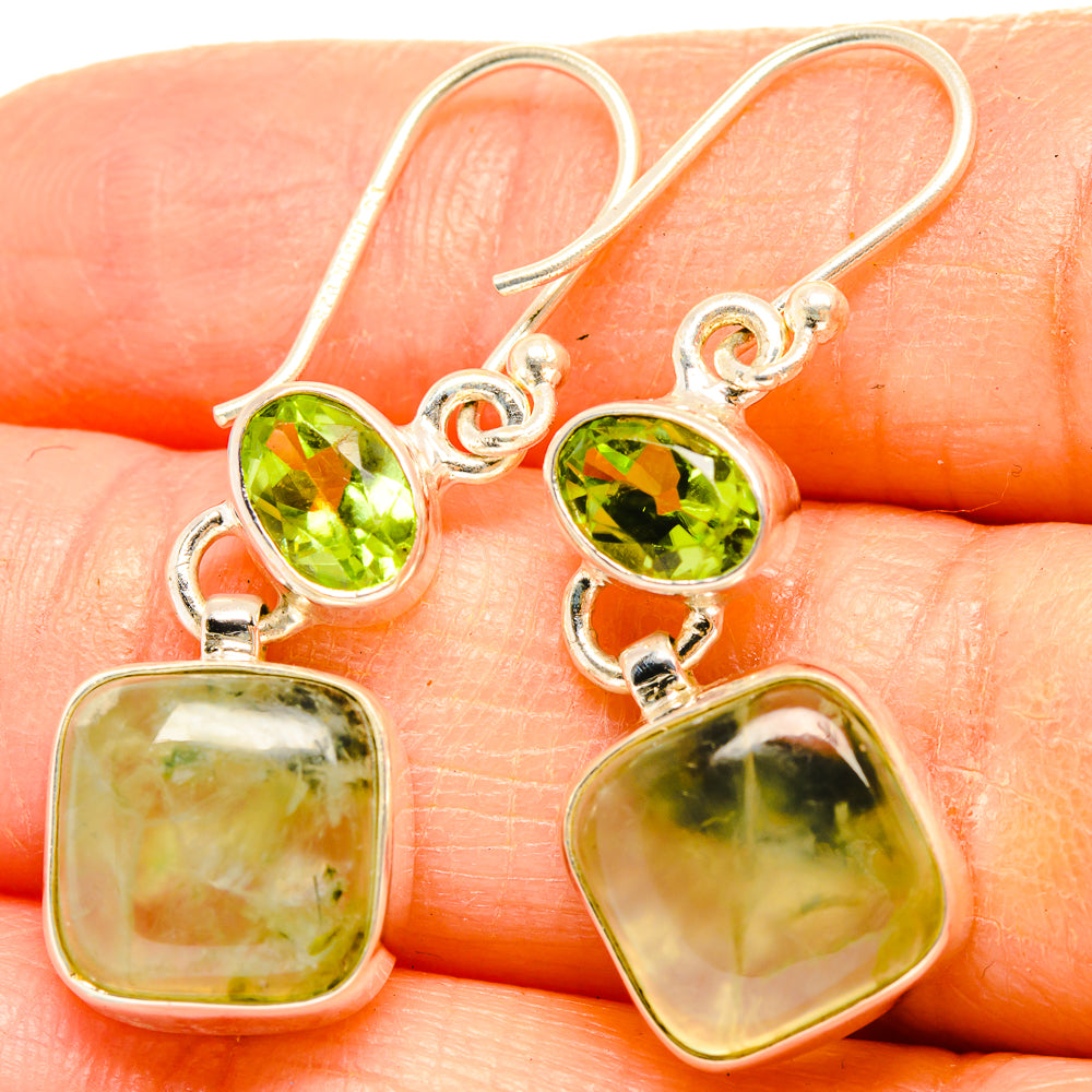 Prehnite Earrings handcrafted by Anasilvercos - EARR426841