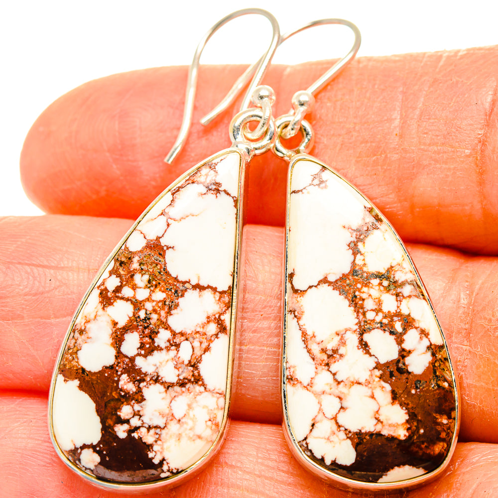 Wild Horse Jasper Earrings handcrafted by Anasilvercos - EARR426845