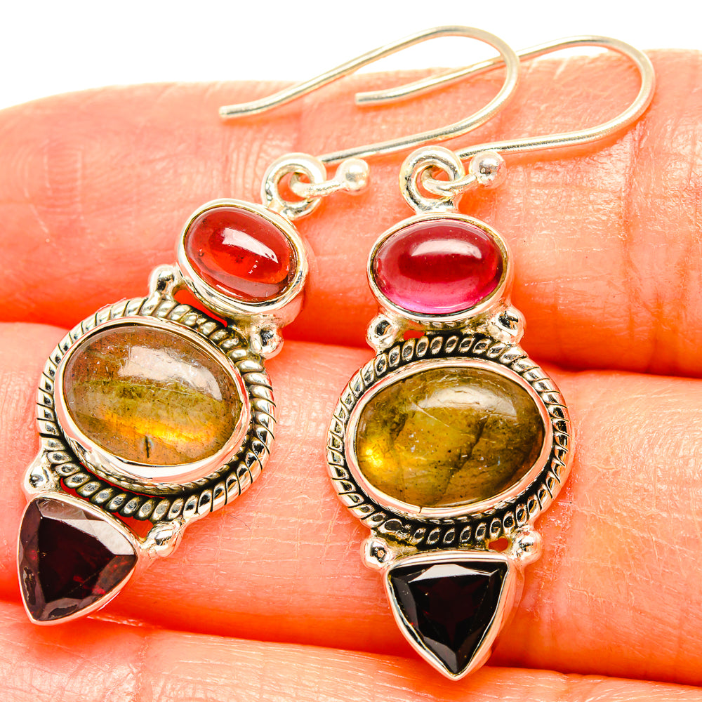 Labradorite Earrings handcrafted by Anasilvercos - EARR426853