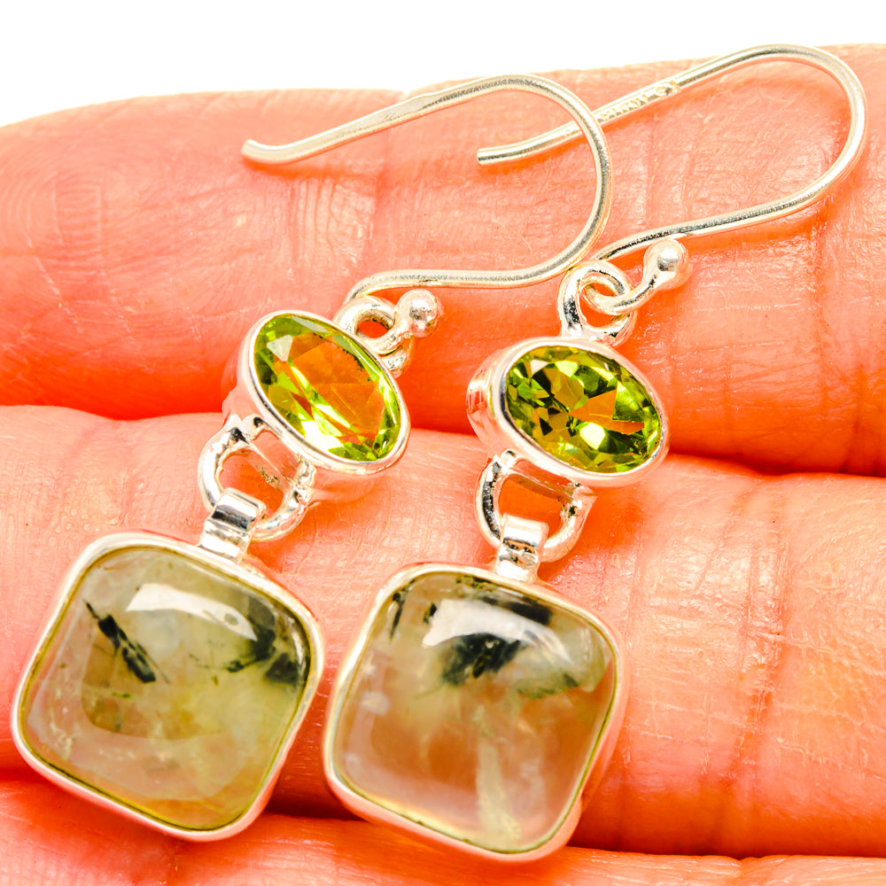 Prehnite Earrings handcrafted by Anasilvercos - EARR426865