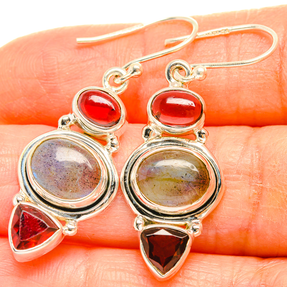 Labradorite Earrings handcrafted by Anasilvercos - EARR426880