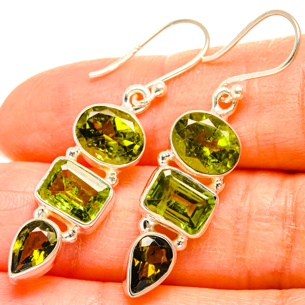 Peridot Earrings handcrafted by Anasilvercos - EARR426883