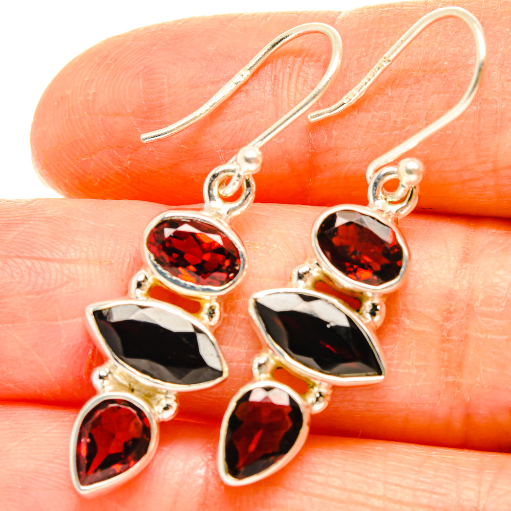 Garnet Earrings handcrafted by Anasilvercos - EARR426896