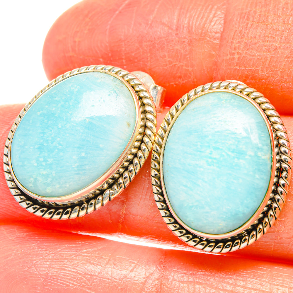 Amazonite Earrings handcrafted by Anasilvercos - EARR426902