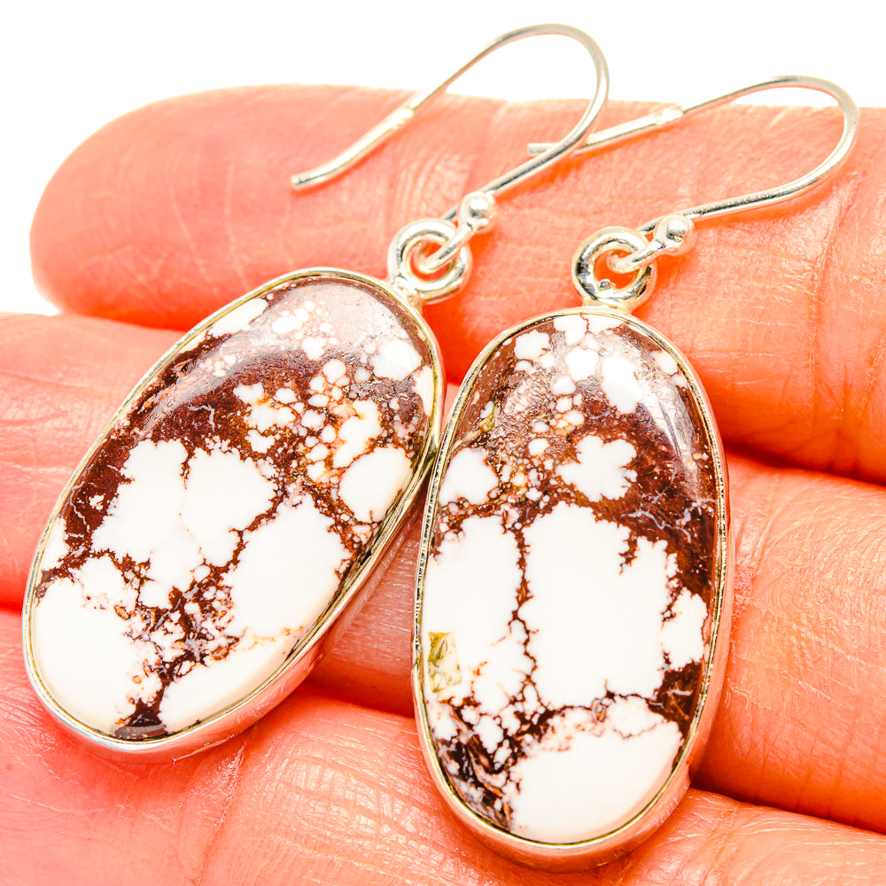 Wild Horse Jasper Earrings handcrafted by Anasilvercos - EARR426905