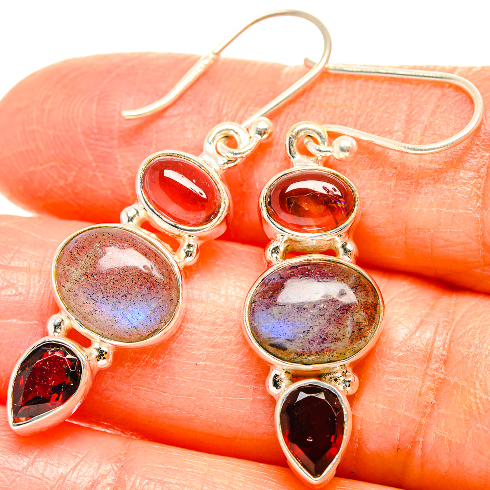 Labradorite Earrings handcrafted by Anasilvercos - EARR426910