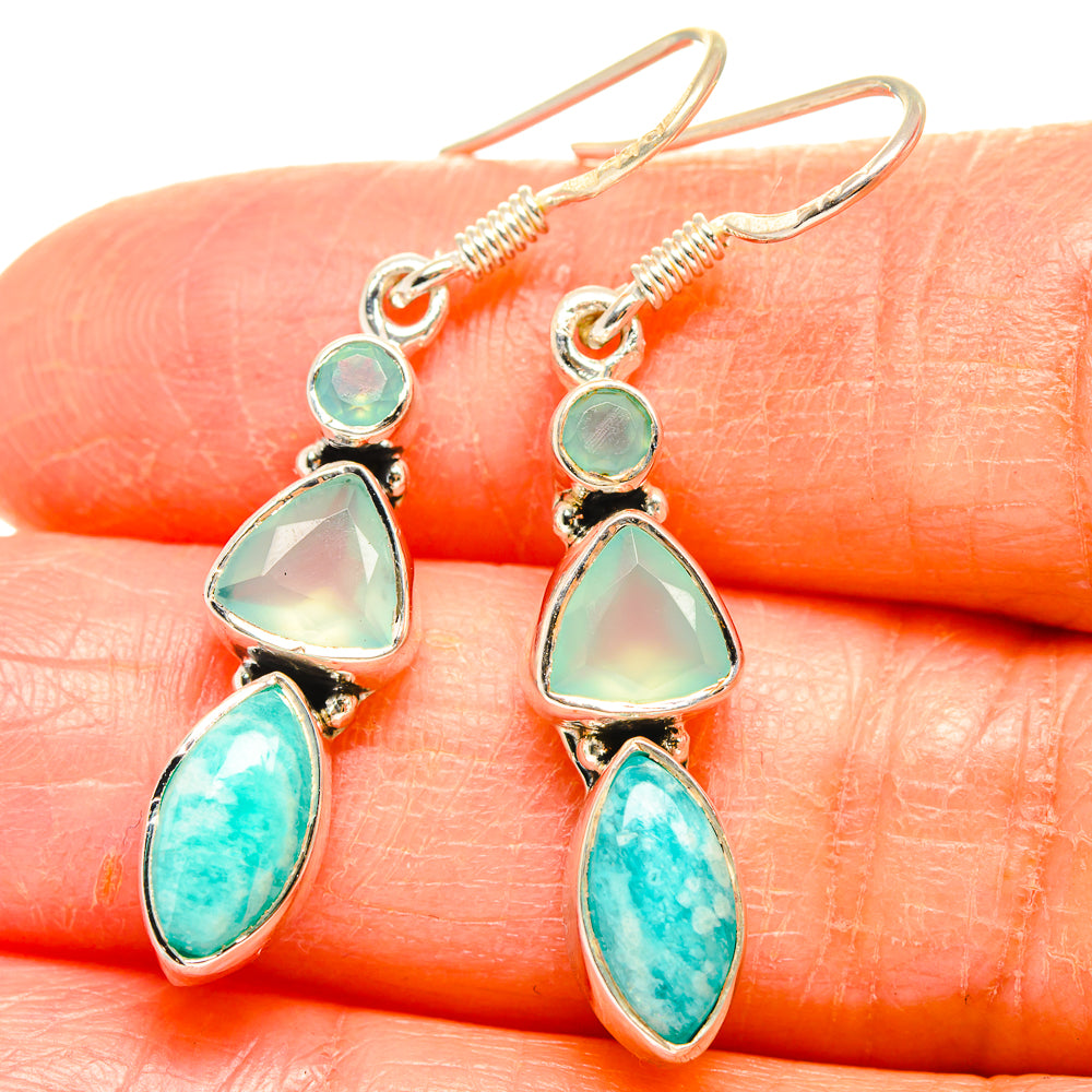 Amazonite Earrings handcrafted by Anasilvercos - EARR426914