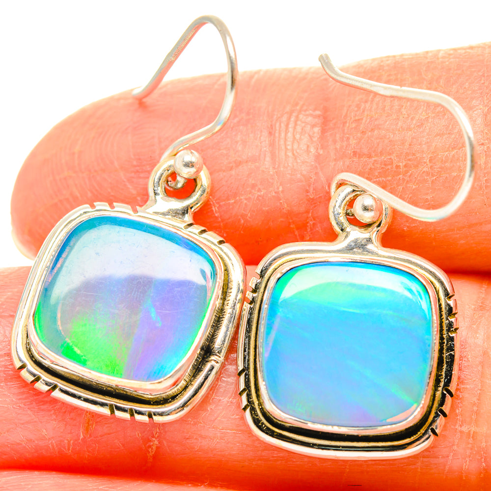 Aura Opal Earrings handcrafted by Anasilvercos - EARR426916