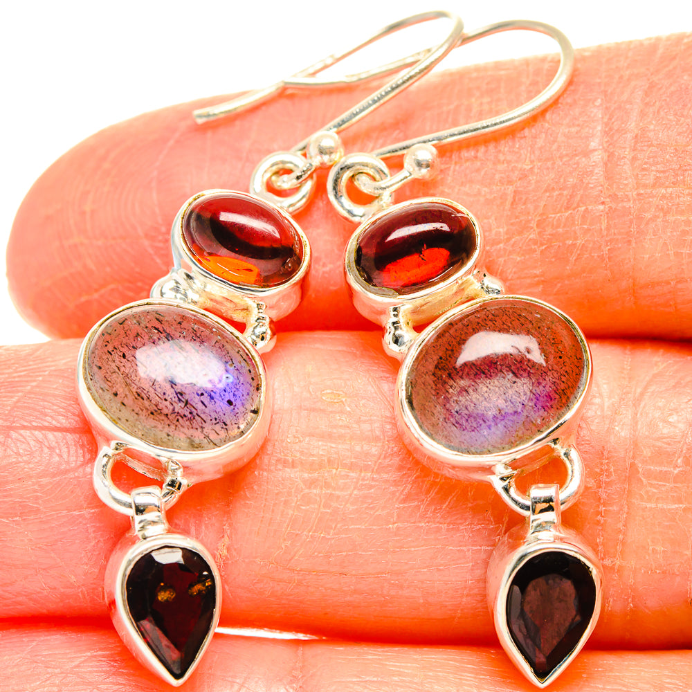 Labradorite Earrings handcrafted by Anasilvercos - EARR426917