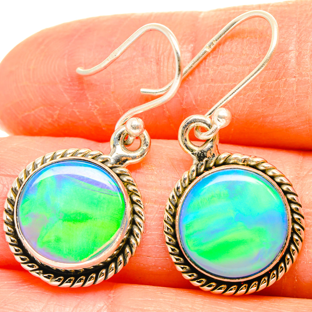 Aura Opal Earrings handcrafted by Anasilvercos - EARR426919