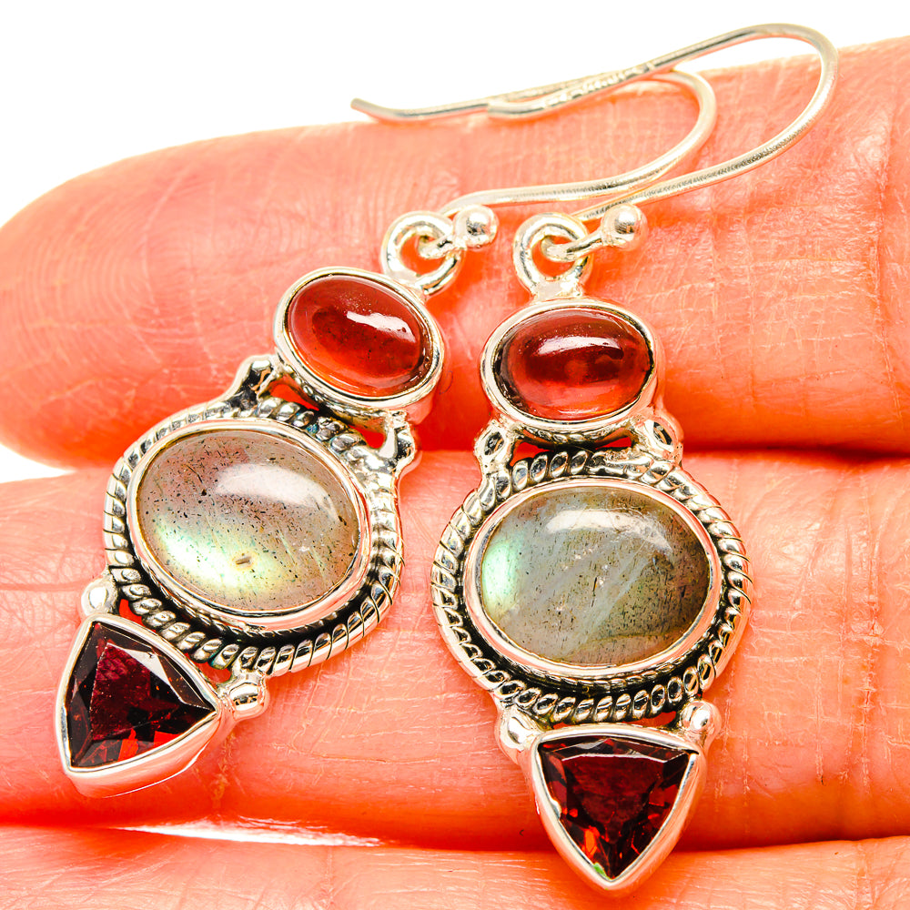 Labradorite Earrings handcrafted by Anasilvercos - EARR426921