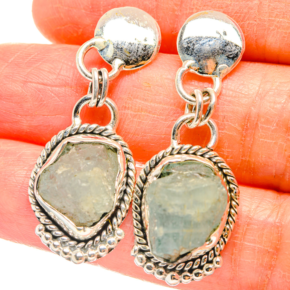 Aquamarine Earrings handcrafted by Anasilvercos - EARR426922