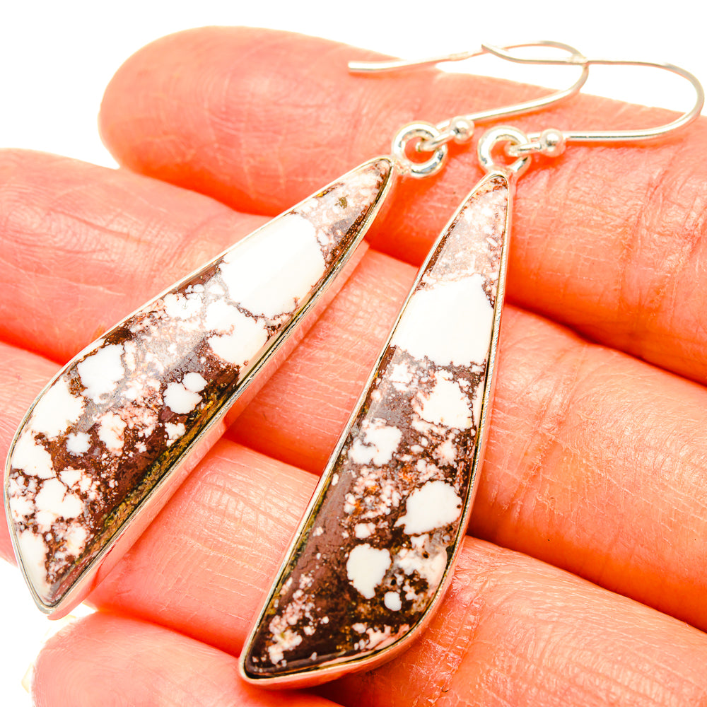 Wild Horse Jasper Earrings handcrafted by Anasilvercos - EARR426927