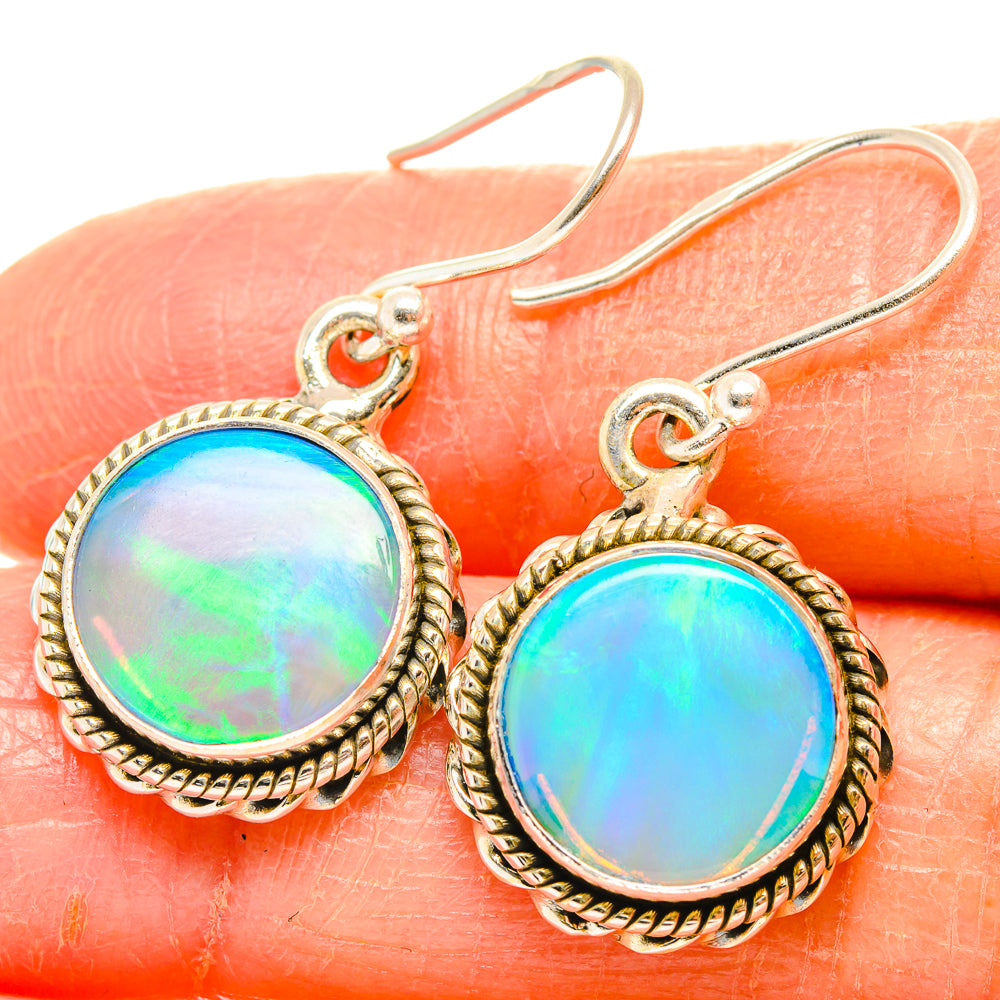 Aura Opal Earrings handcrafted by Anasilvercos - EARR426928