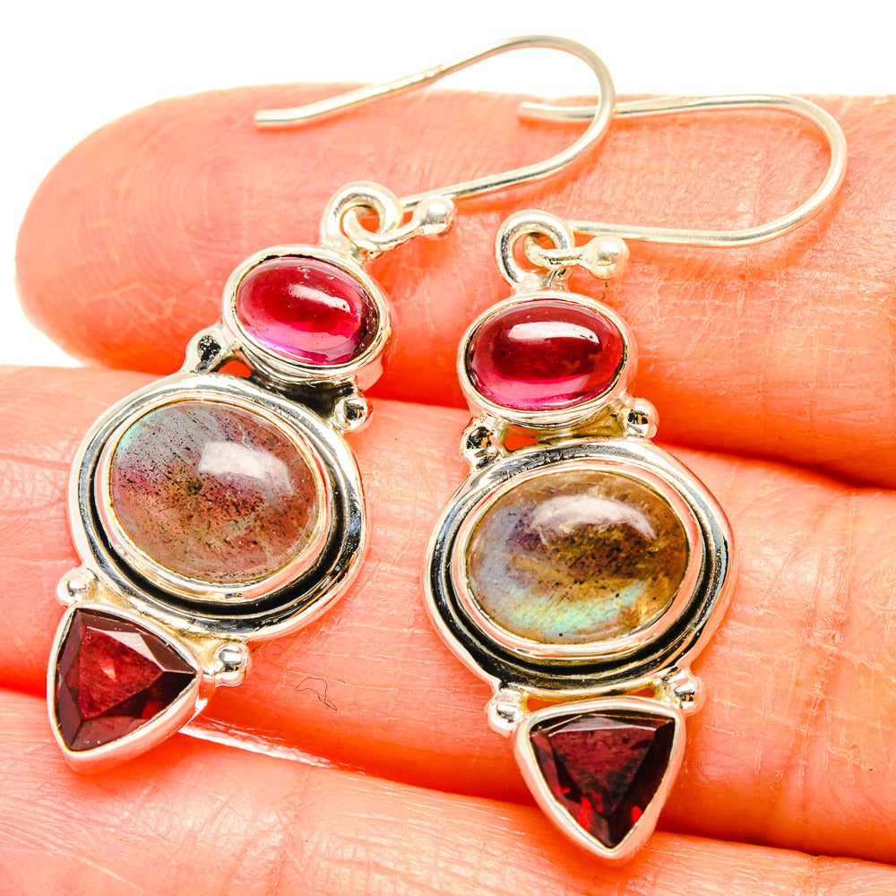 Labradorite Earrings handcrafted by Anasilvercos - EARR426933