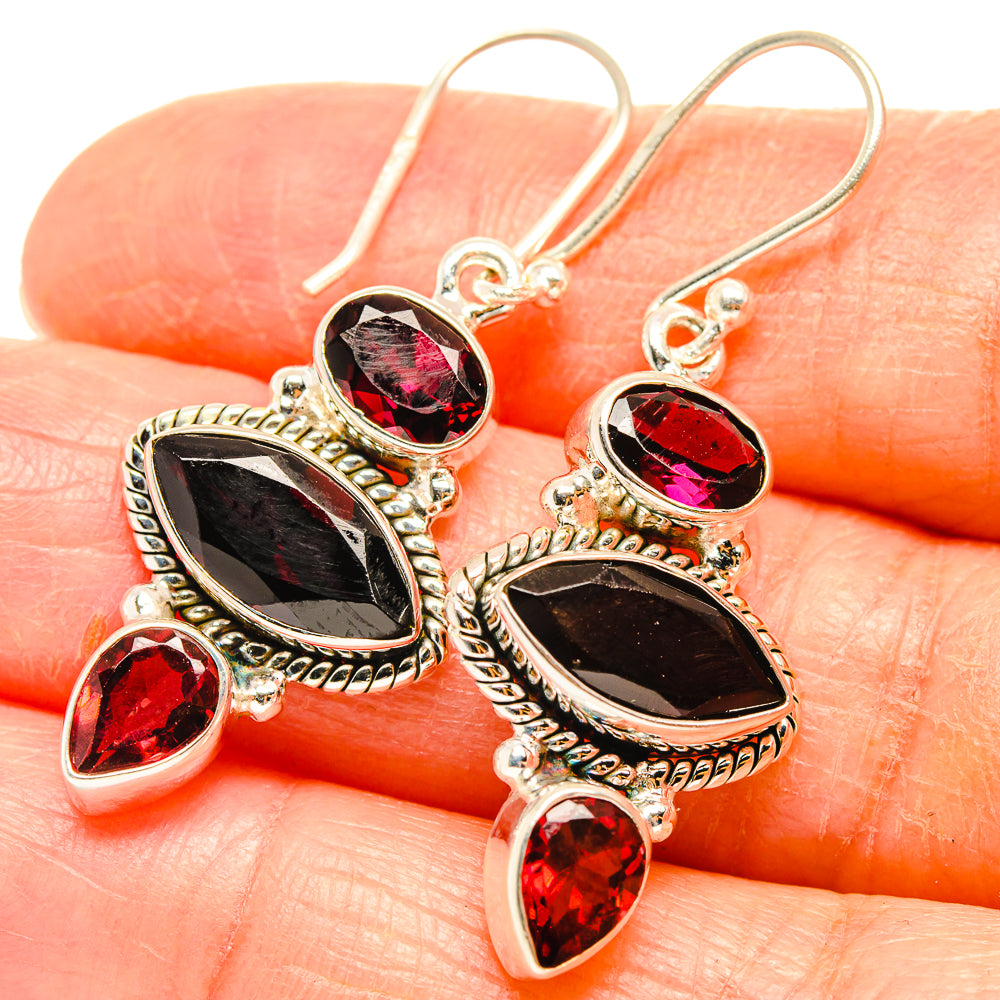 Garnet Earrings handcrafted by Anasilvercos - EARR426943
