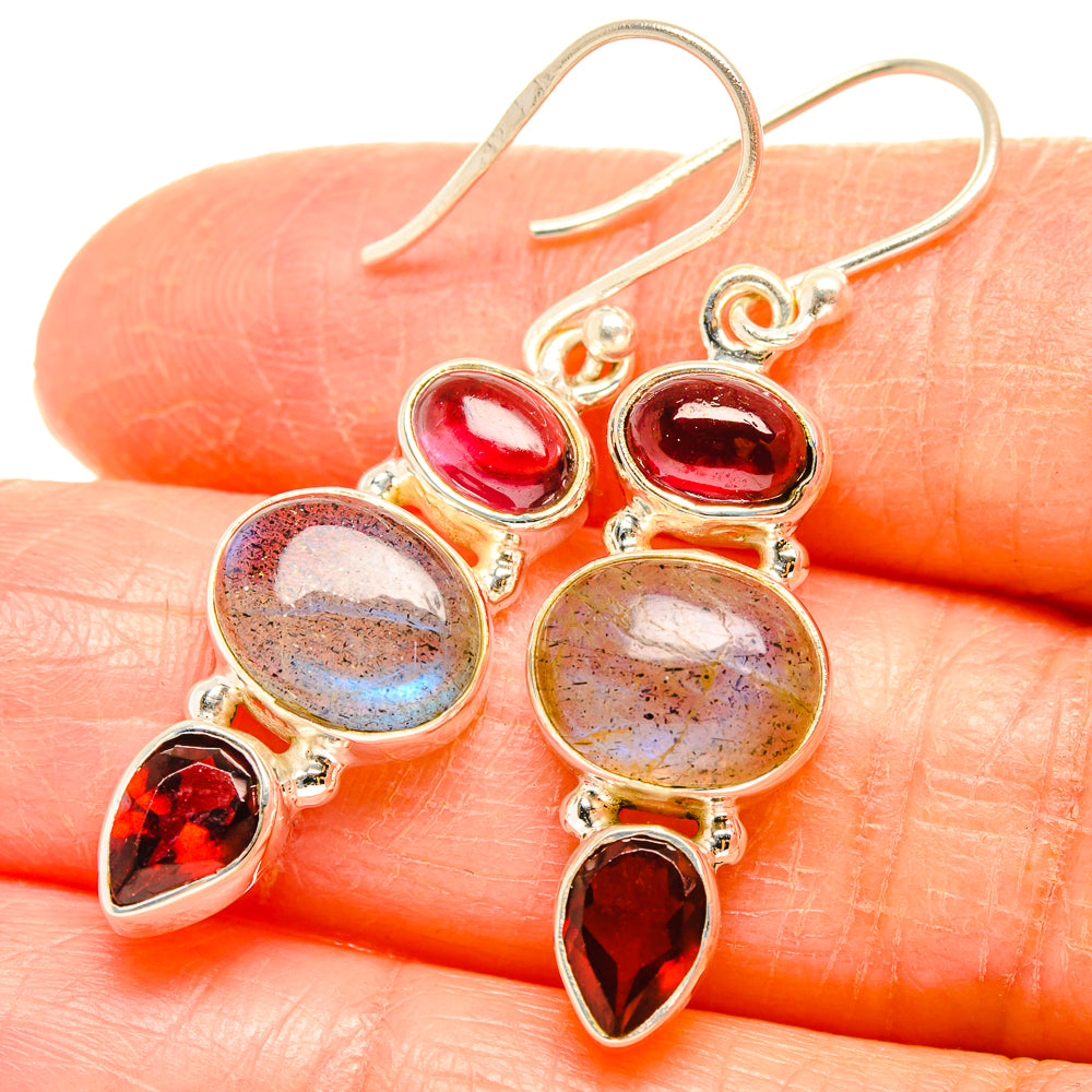 Labradorite Earrings handcrafted by Anasilvercos - EARR426946
