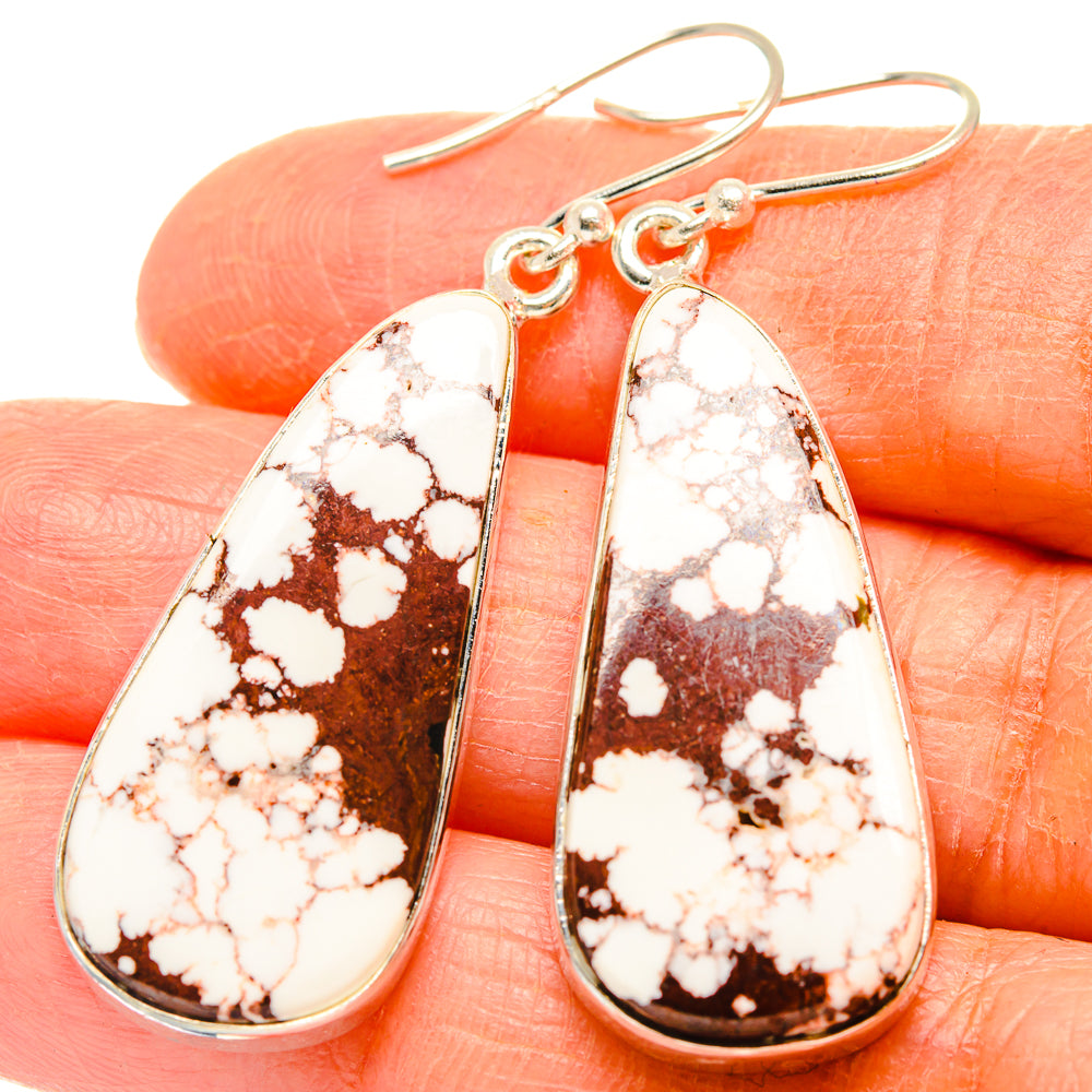 Wild Horse Jasper Earrings handcrafted by Anasilvercos - EARR426948