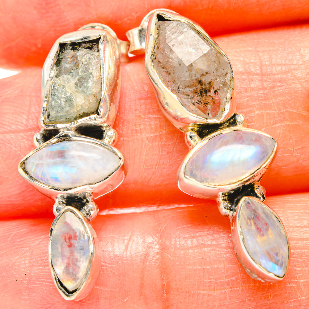 Herkimer Diamond Earrings handcrafted by Anasilvercos - EARR426949
