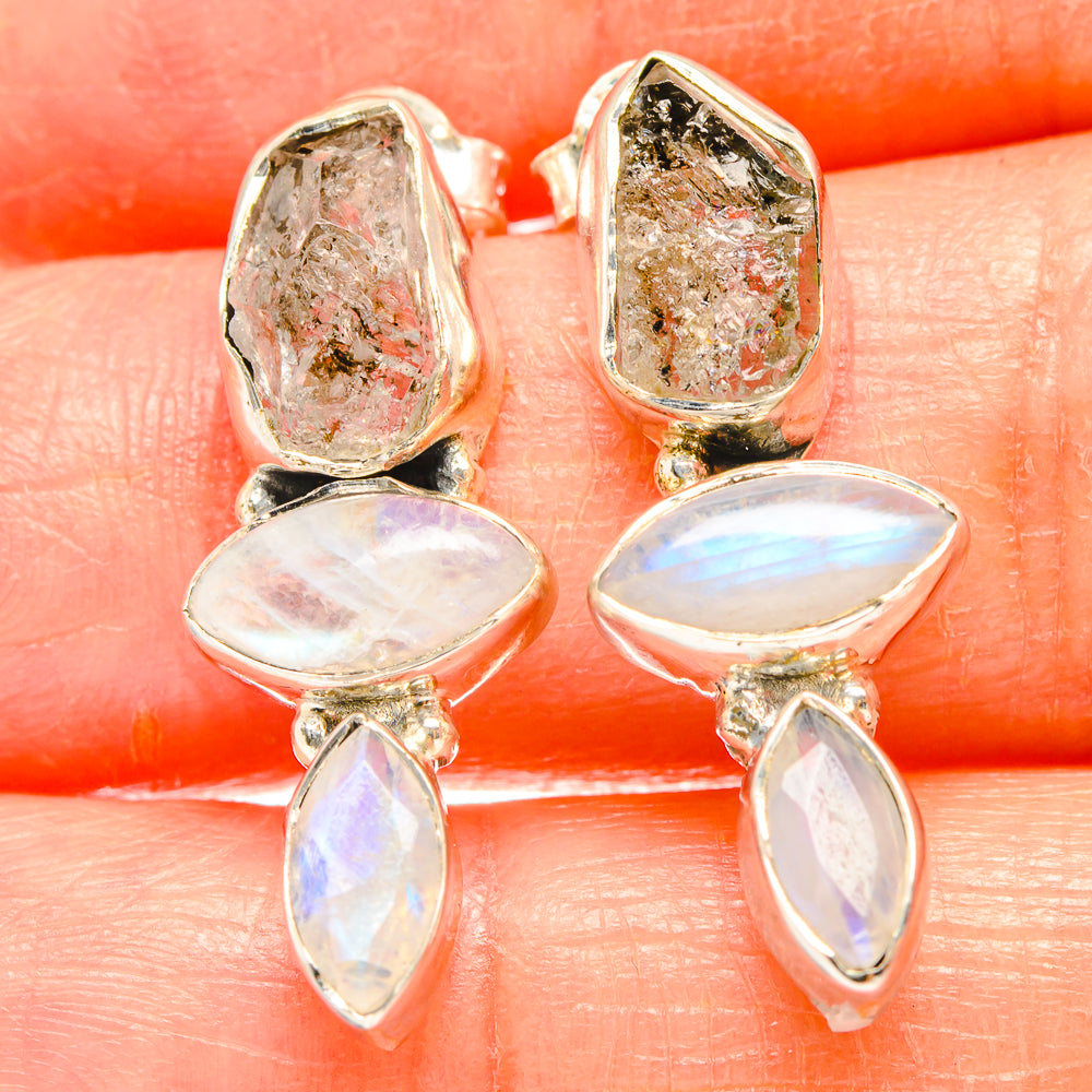 Herkimer Diamond Earrings handcrafted by Anasilvercos - EARR426953