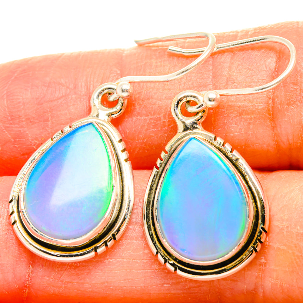 Aura Opal Earrings handcrafted by Anasilvercos - EARR426964