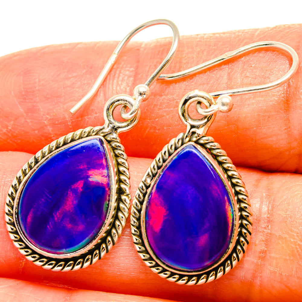 Aura Opal Earrings handcrafted by Anasilvercos - EARR426967